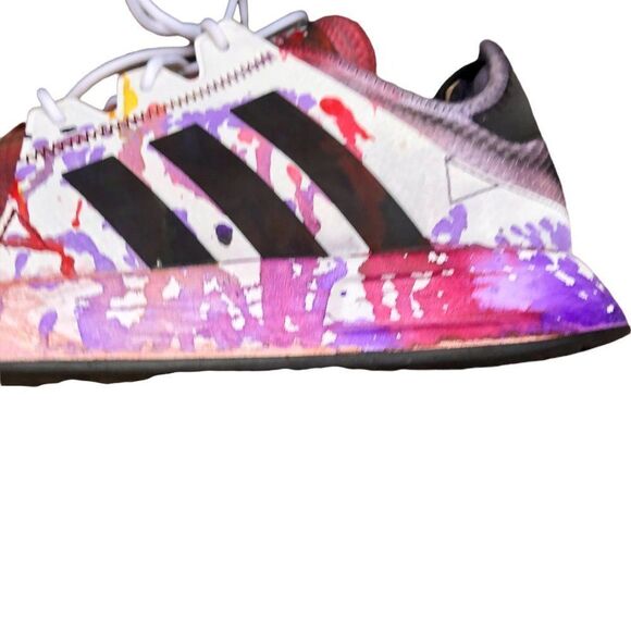 Rare Trashed Tie Dyed Adidas X_PLR Sneakers Size 12 - Picture 10 of 15